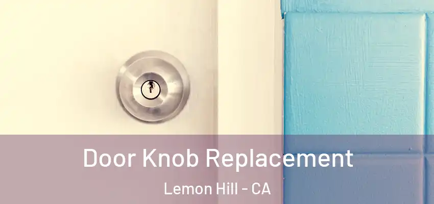  Door Knob Replacement Lemon Hill - CA