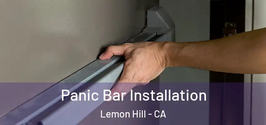  Panic Bar Installation Lemon Hill - CA